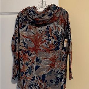 Aryeh Autumn Leaf Cowl Neck Sweater